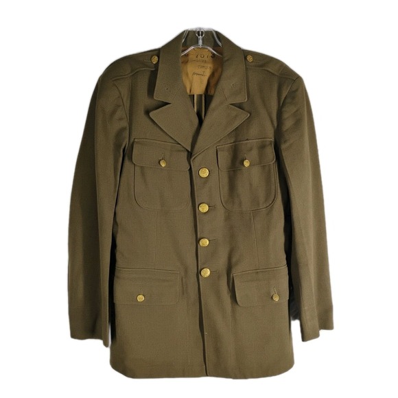 Other - Vintage WWII U.S. Army Class A Uniform Military Jacket Size 38R 38 R Wool WW2